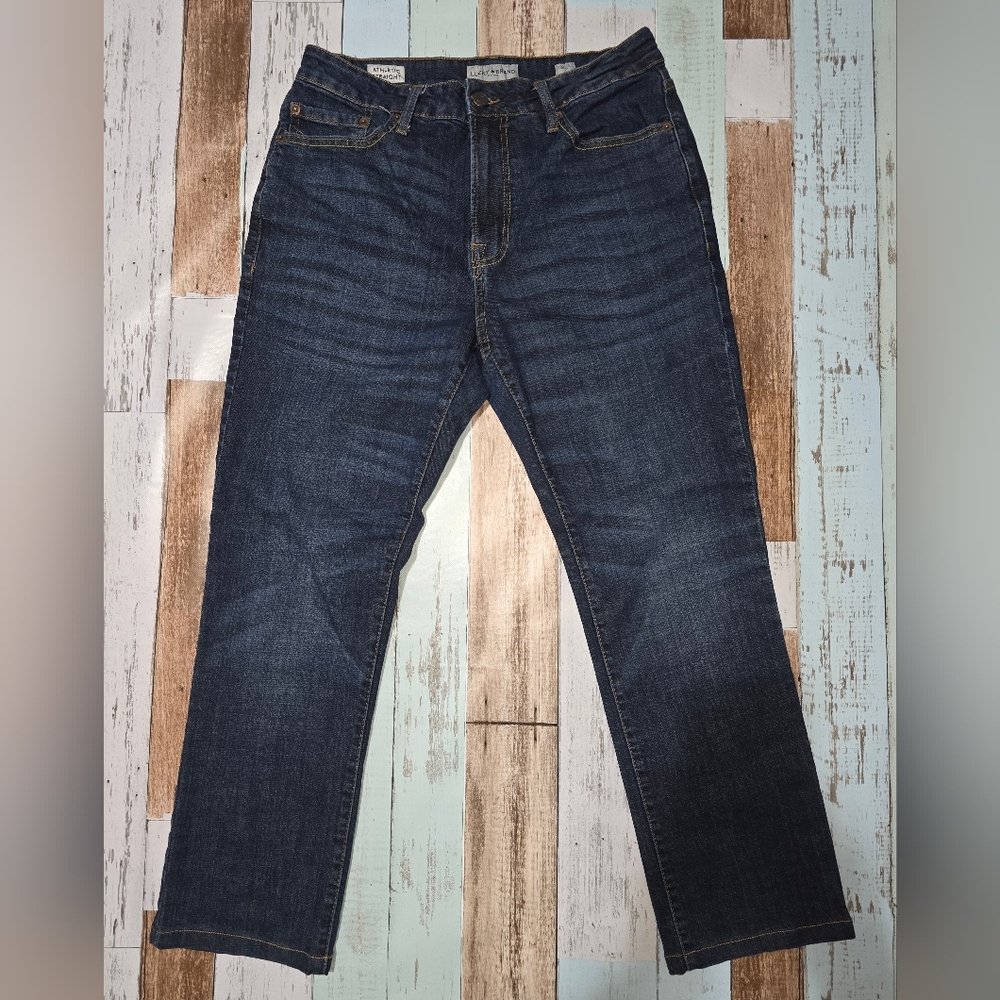 Lucky Brand Blue Atheltic Straight Jeans Premium Denim